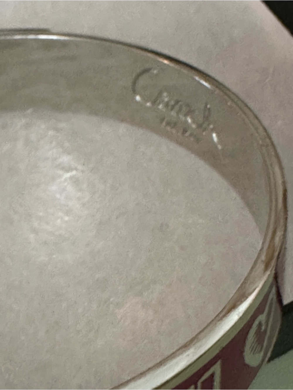Coach Poppy est 1941  Y2K Pink Fuchsia Enamel Silver Bangle Bracelet - Picture 8 of 14